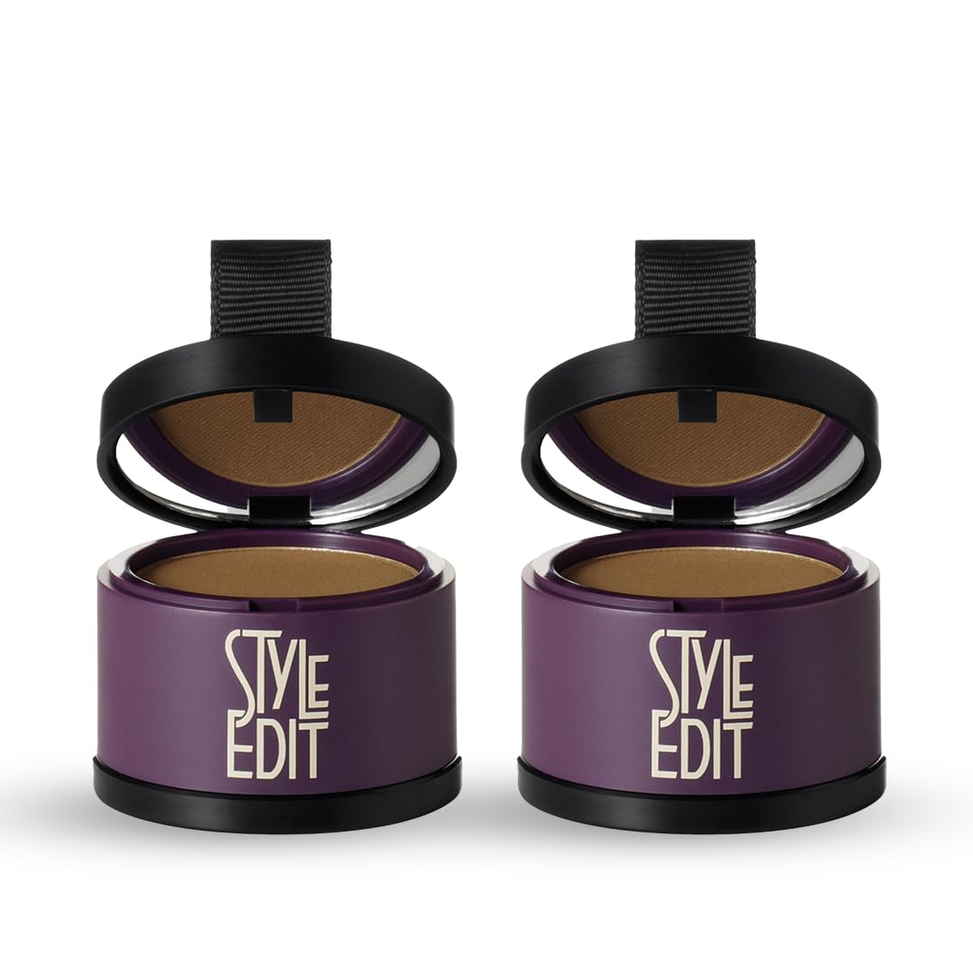 STYLE EDIT Root Touch Up Powder in light brown covers gray roots instantly