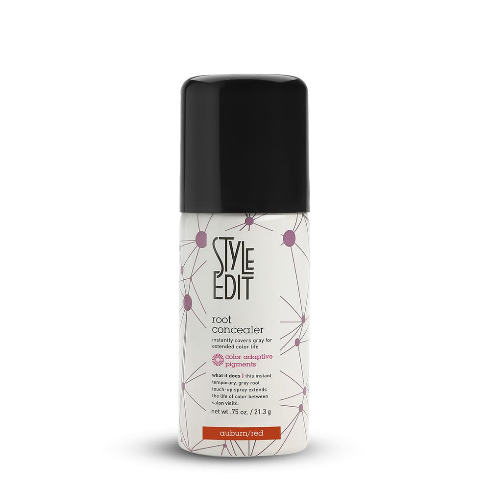 Style Edit Root Touch Up Auburn bottle provides precise root coverage with natural look.