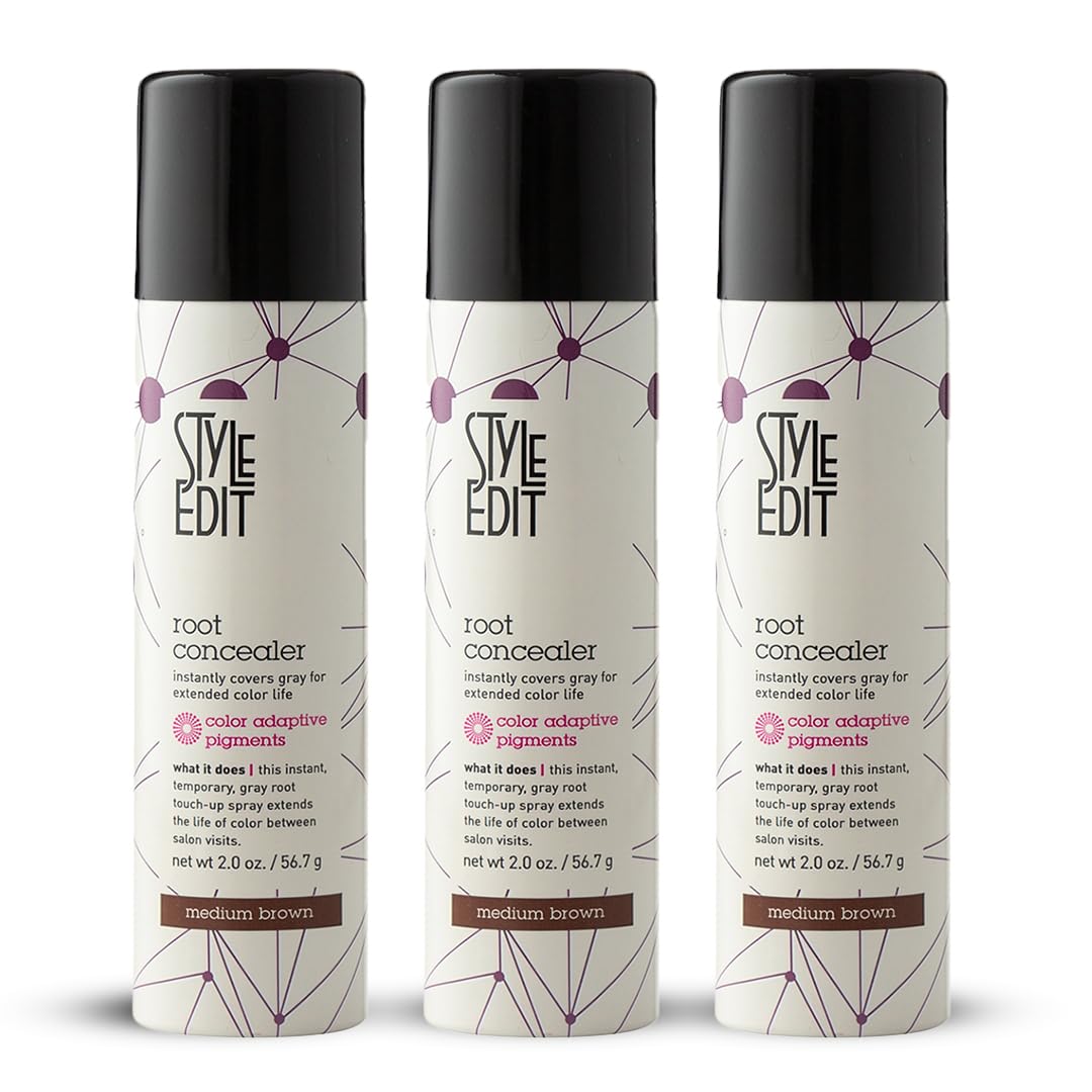 Style Edit Root Touch Up Spray gray roots covered instantly for a natural look