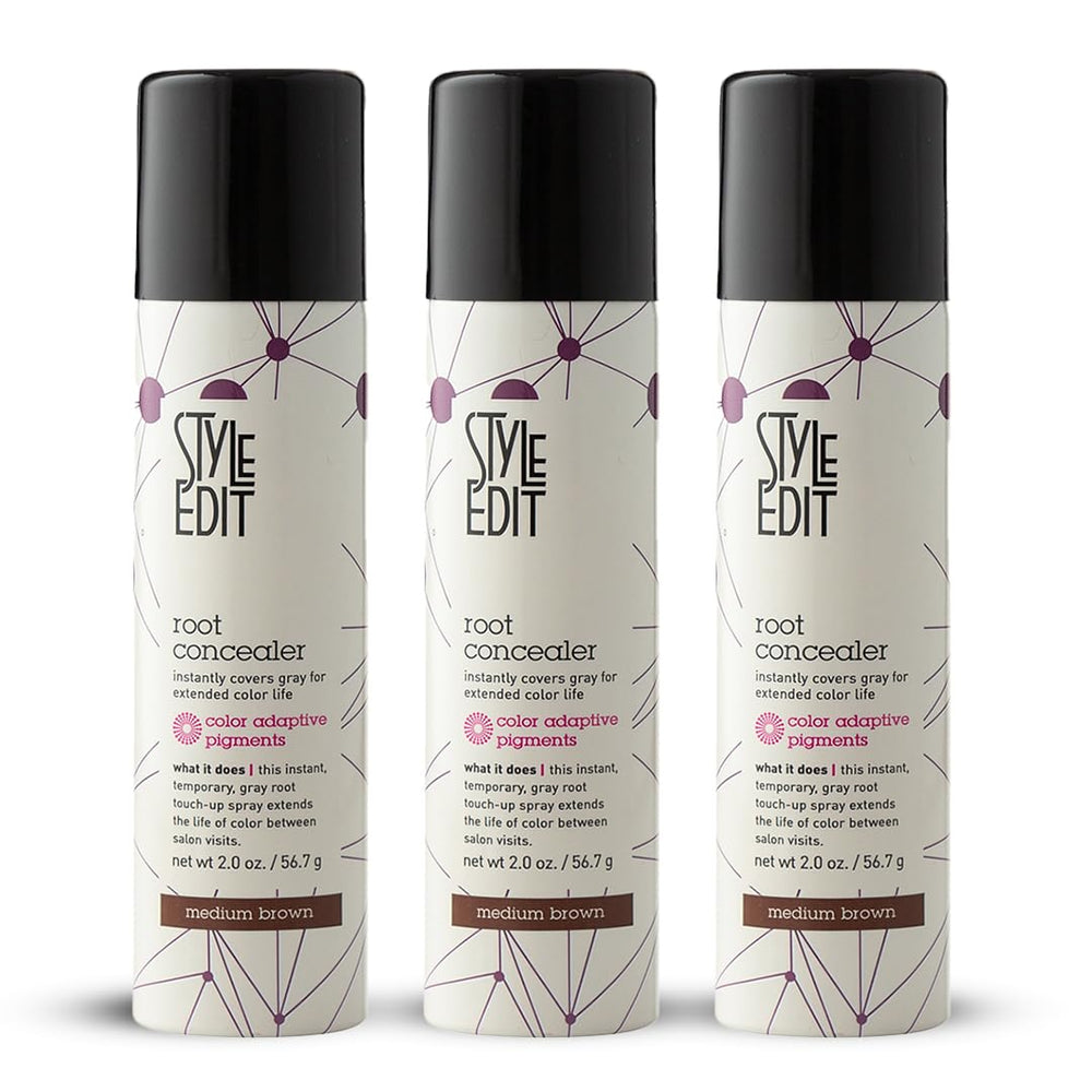 Style Edit Root Touch Up Spray gray roots covered instantly for a natural look