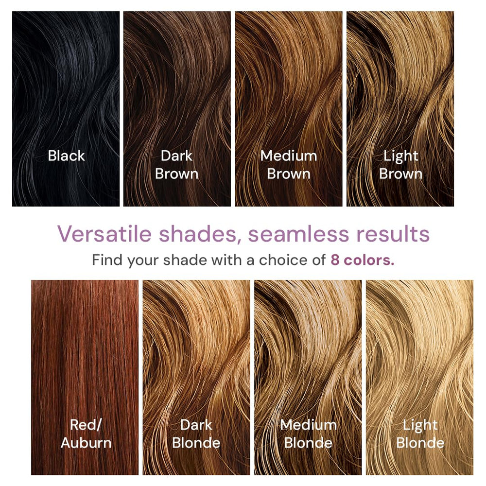 Style Edit Root Touch Up Spray washes out easily with shampoo for quick removal.