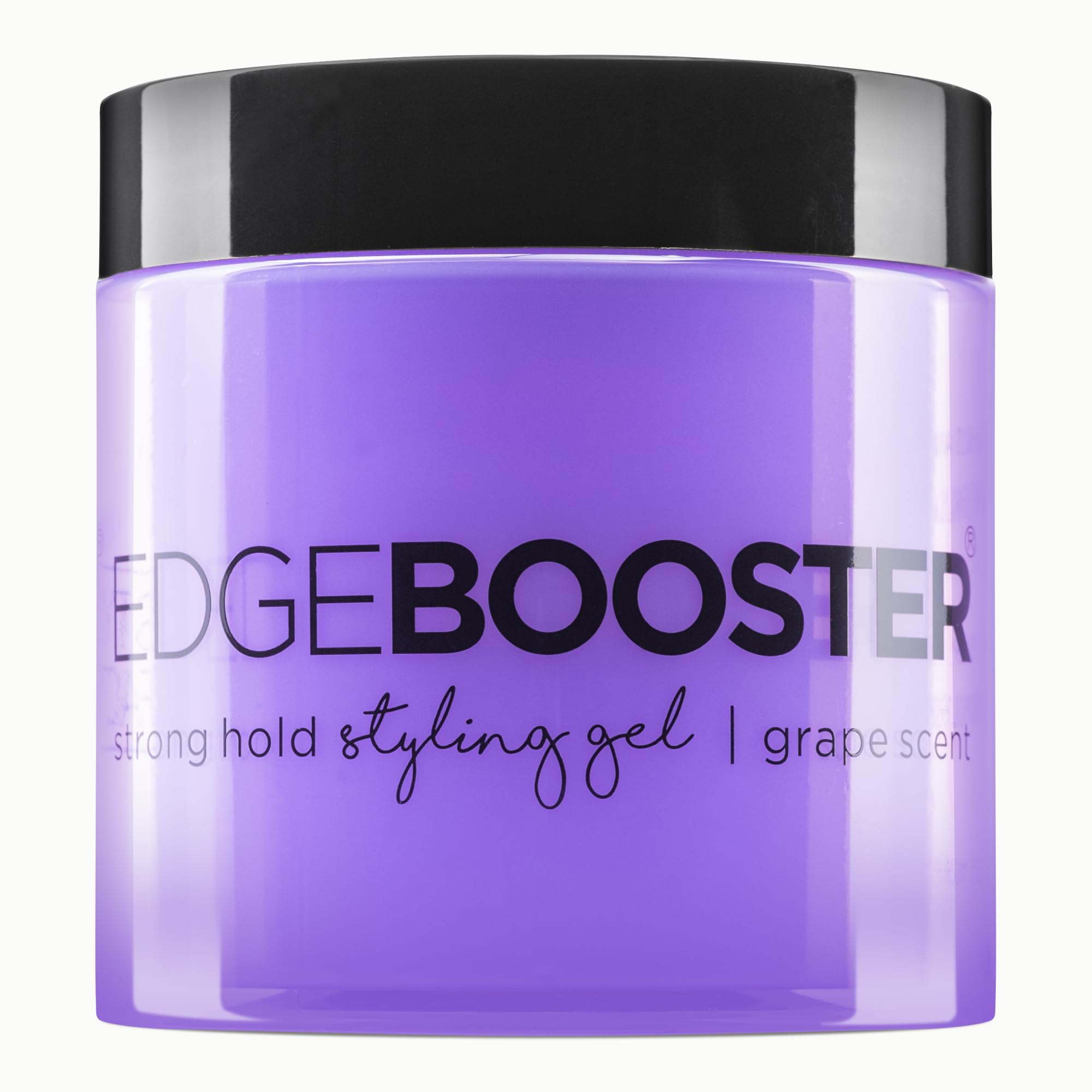 Style Factor EDGE BOOSTER bottle with pump showing lightweight, alcohol-free hold.