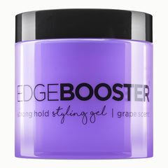 Style Factor EDGE BOOSTER bottle with pump showing lightweight, alcohol-free hold.