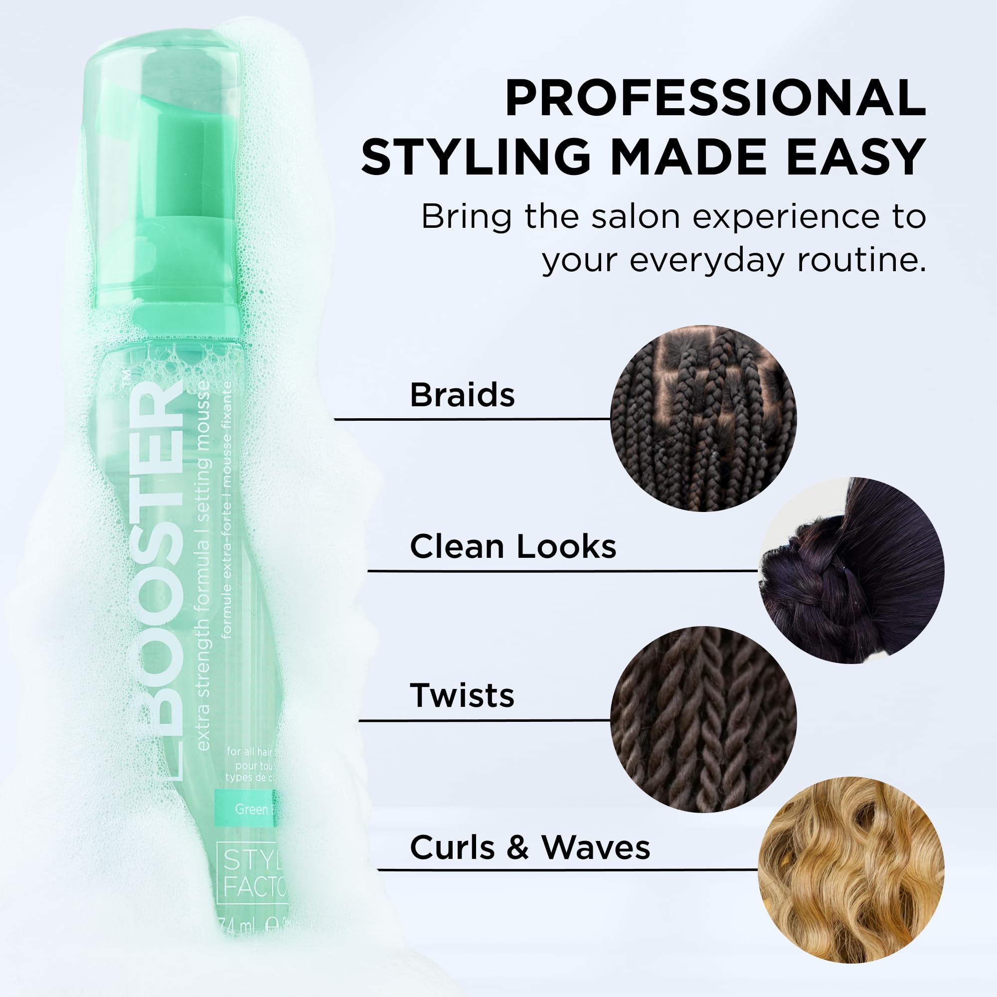 Style Factor Edge Booster rosemary peppermint nourishes and conditions hair