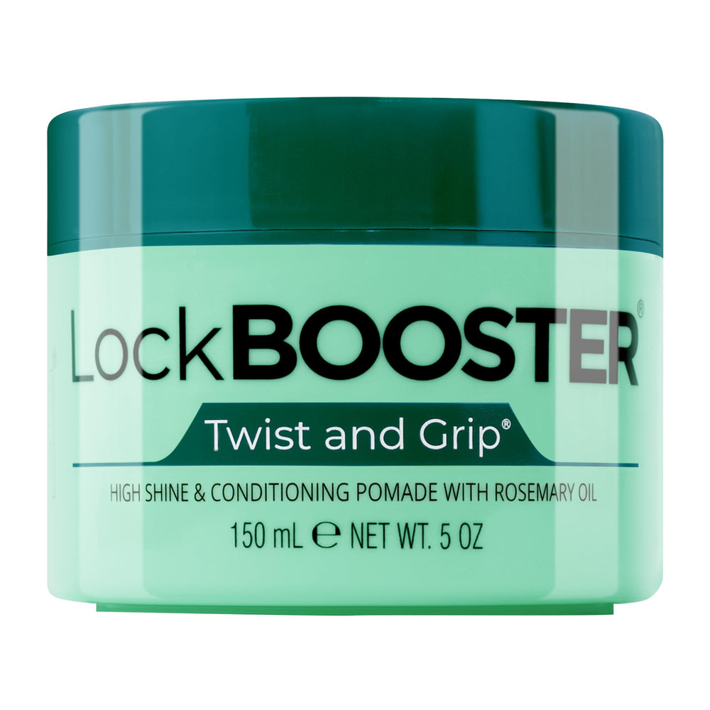 Style Factor Lock Booster Twist & Grip gel bottle for strong hold and moisture.