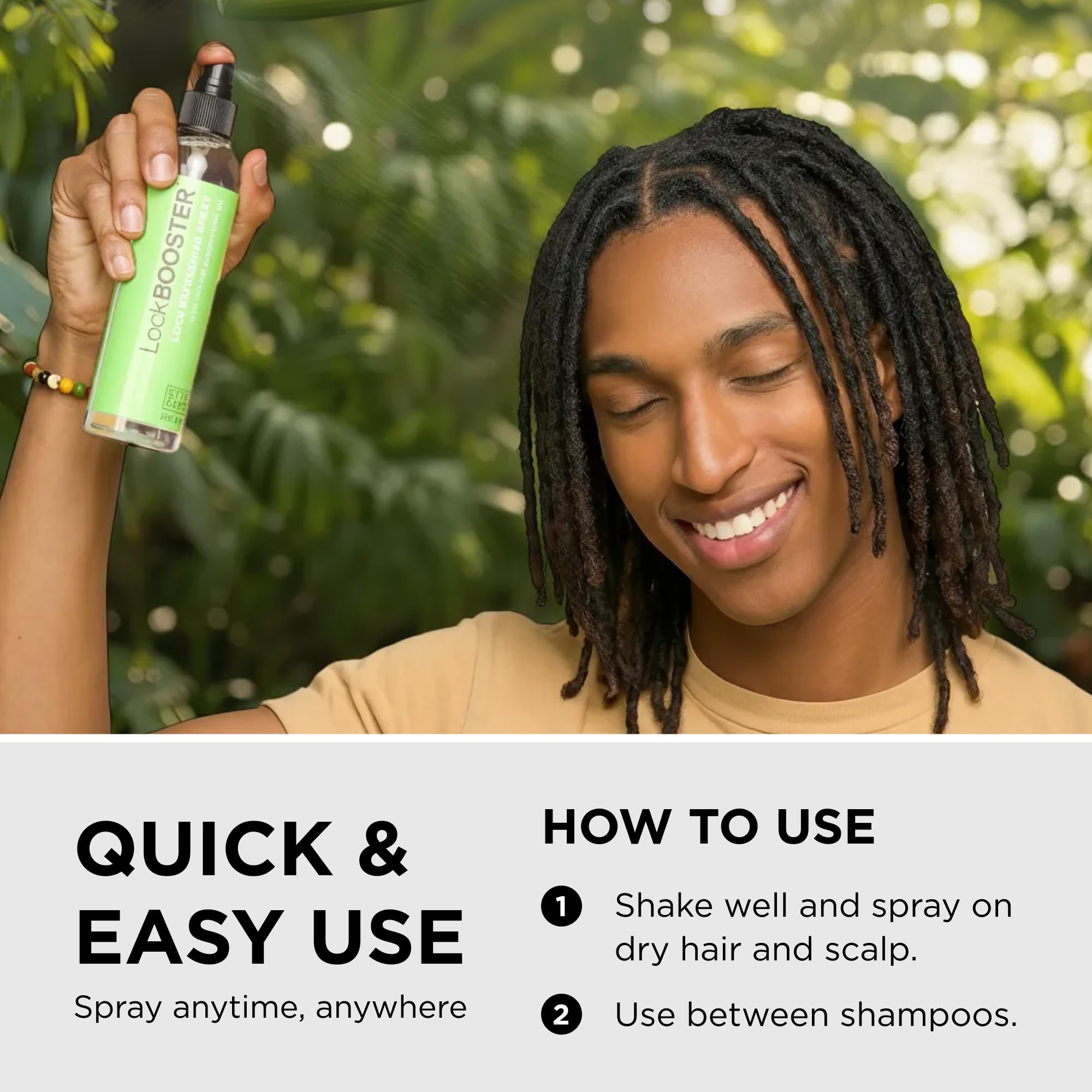 Style Factor LockBOOSTER on braids demonstrates quick hydration for textured styles