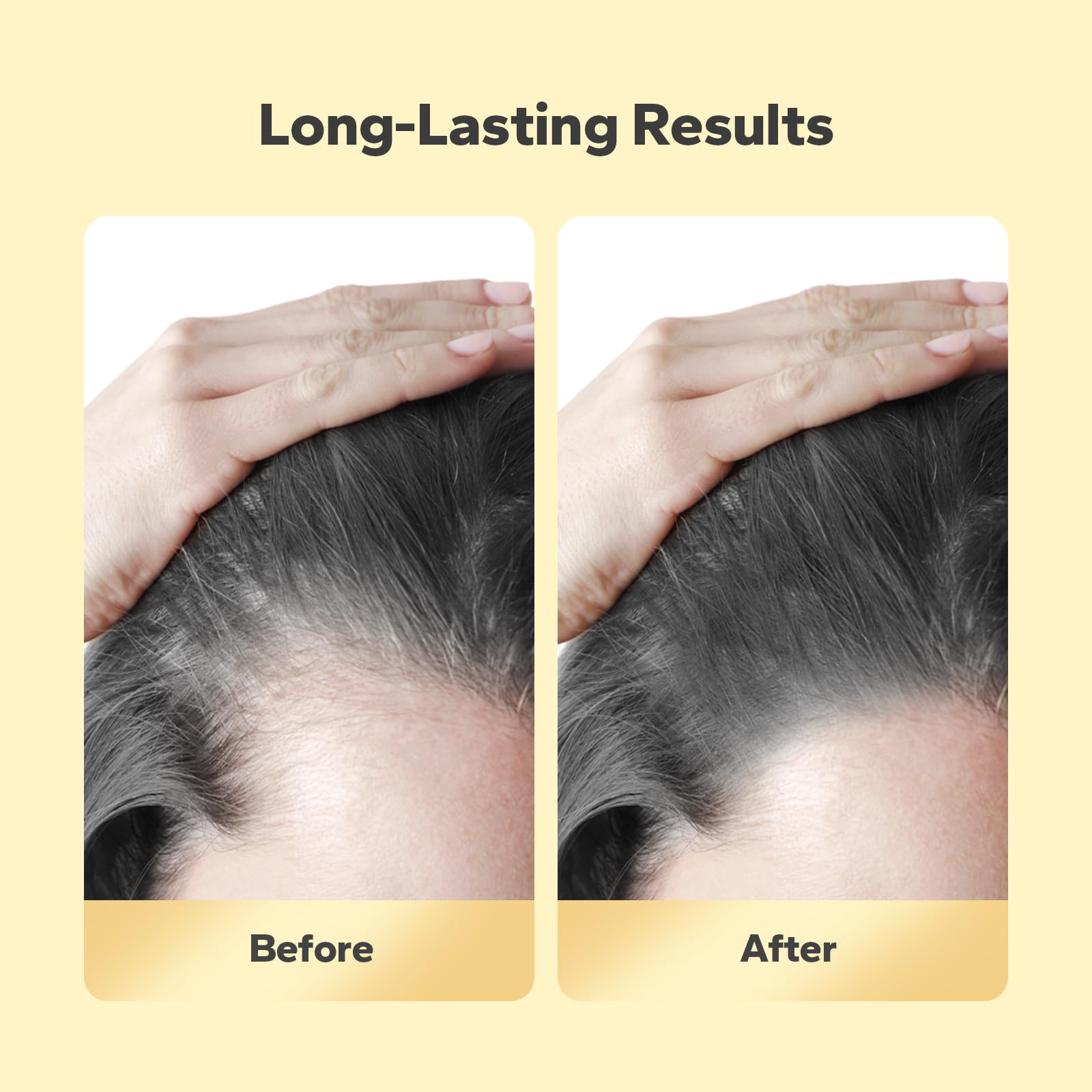 StyleShark Hairline Powder washes out easily with your daily shampoo routine.