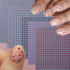 STZPRONAIL red heart stickers create bold romantic nails