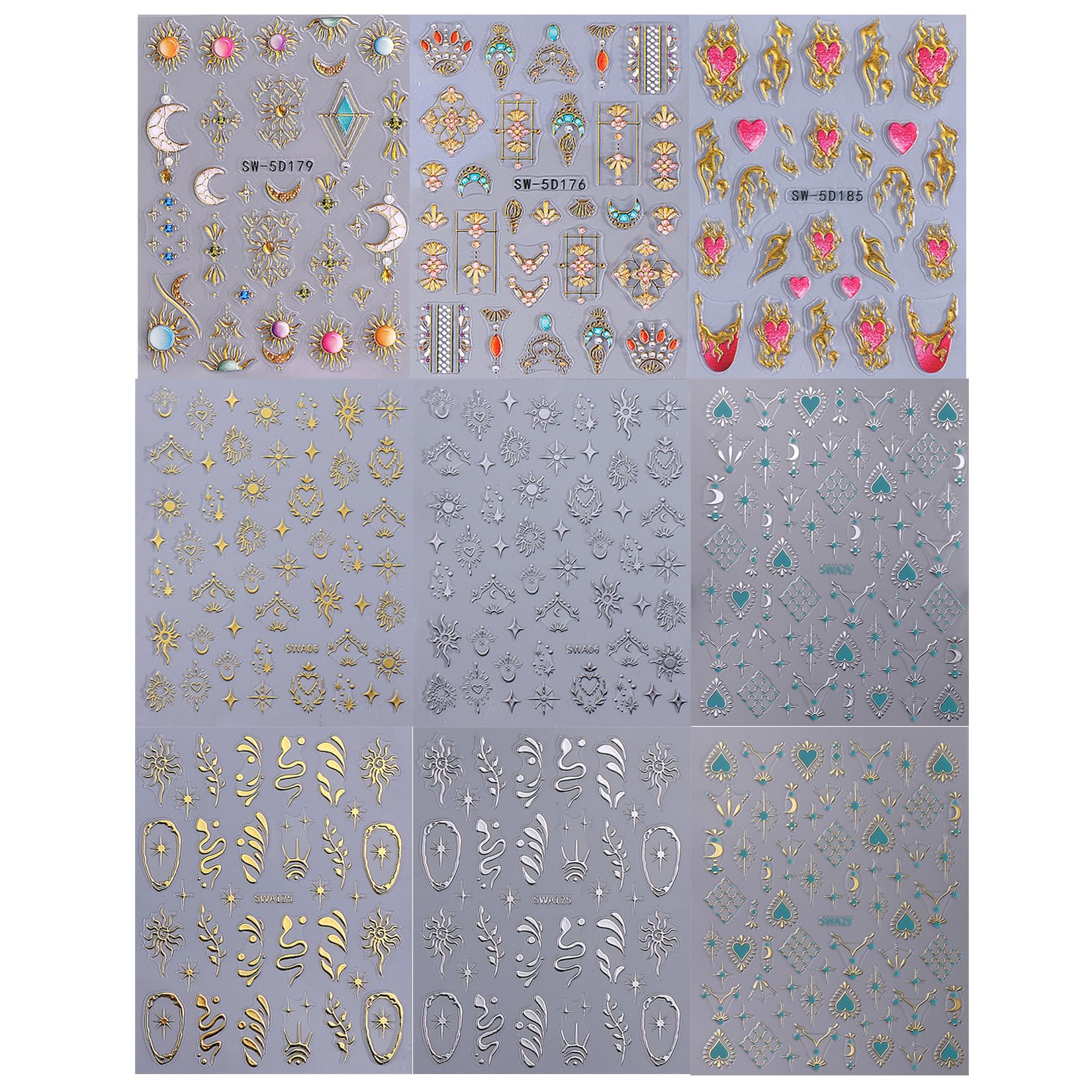 STZPRONAIL self-adhesive nail stickers kit simplifies DIY nail art without extra glue.