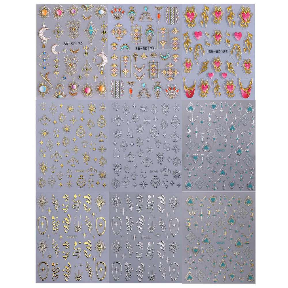 STZPRONAIL self-adhesive nail stickers kit simplifies DIY nail art without extra glue.