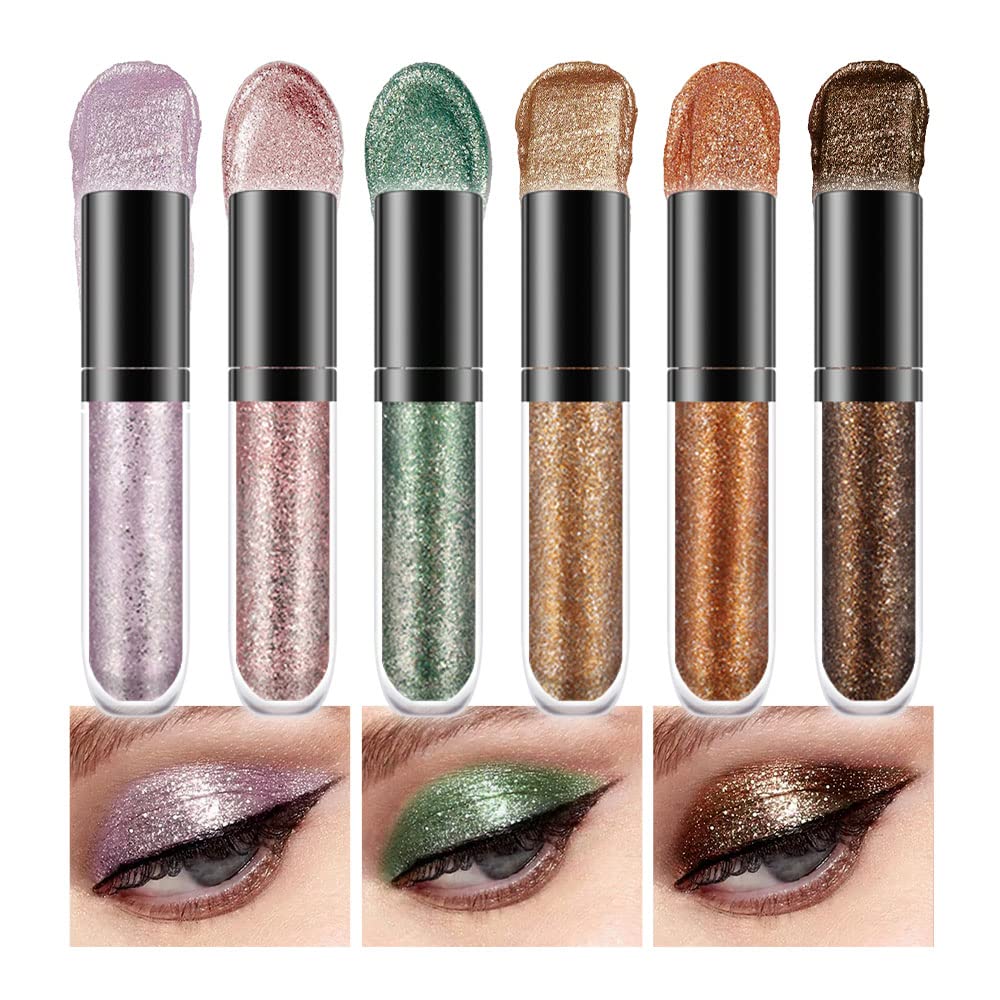SUake 6-color glitter eyeshadow kit front view for versatile looks