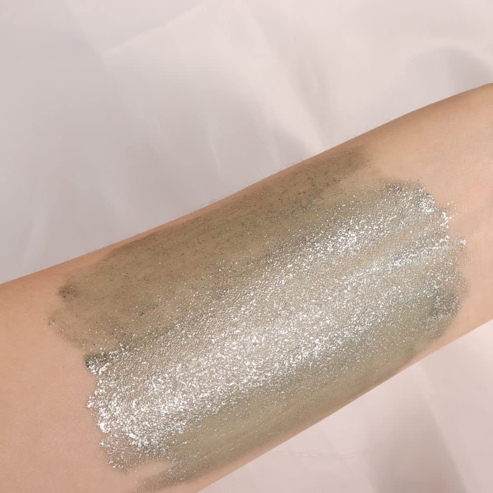 SUake daily wear glitter eyeshadow collection on eyelids in daylight