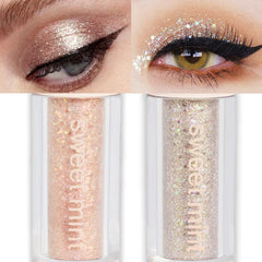 SUAKE crystal silver glitter eye shadow stick for long-lasting lid sparkle