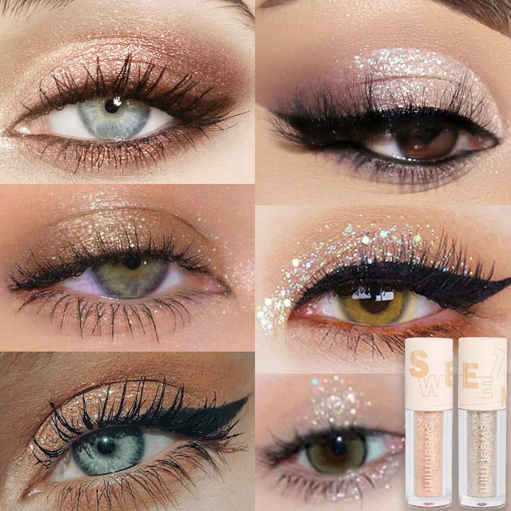 SUAKE iridescent multi-color glitter eye shadow stick creates dynamic shimmer