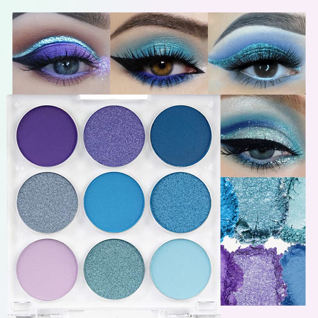 SUAKE Purple-Blue Eyeshadow Palette front view for versatile day to night looks