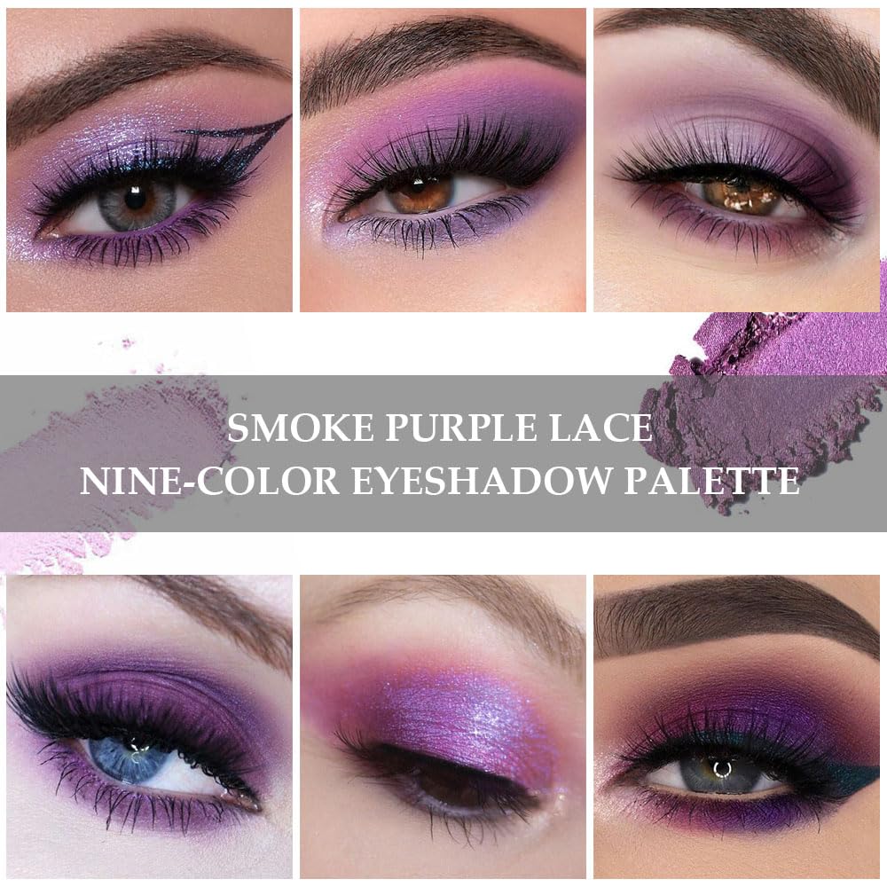 SUAKE Purple Eyeshadow Palette swatches highlight deep versatile shades for day to night transitions.