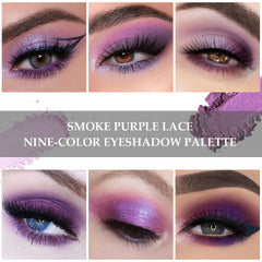 SUAKE Purple Eyeshadow Palette swatches highlight deep versatile shades for day to night transitions.
