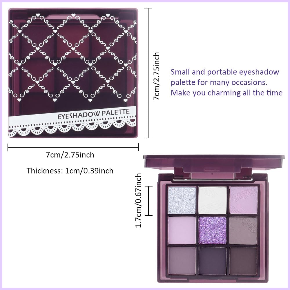 SUAKE Purple Eyeshadow Palette pearlescent finish adds subtle glow and depth.