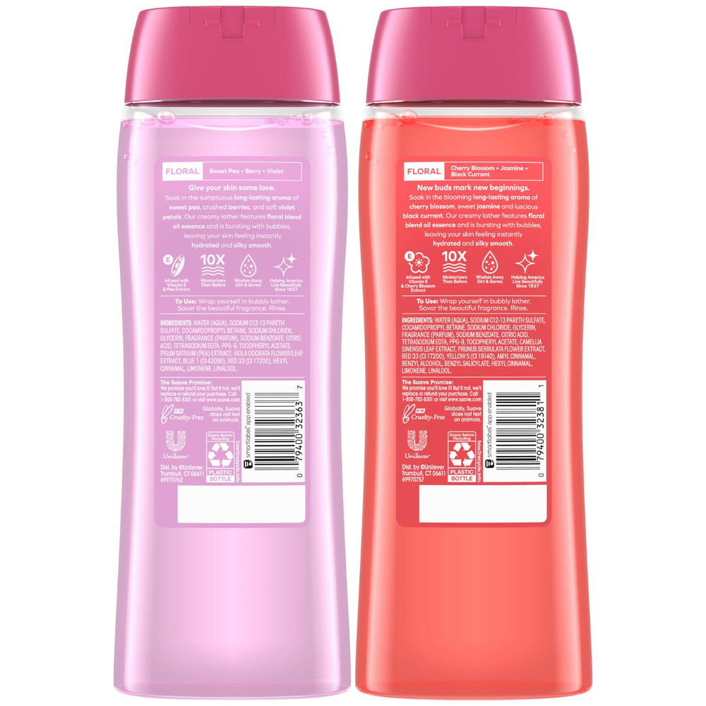 Suave 18 oz pack display highlights generous bottles for daily use