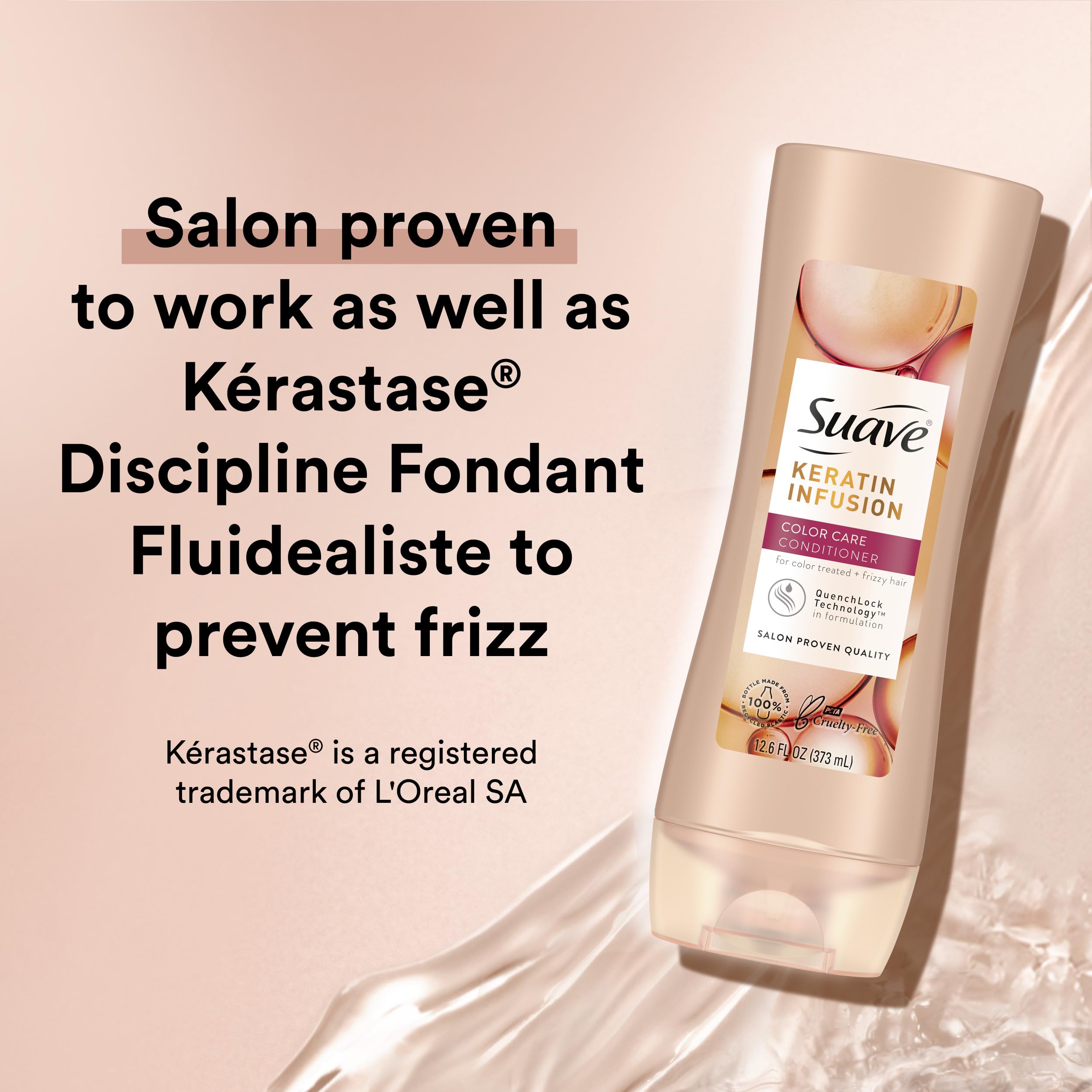 Suave 2-piece set packaging; convenient display for color care.