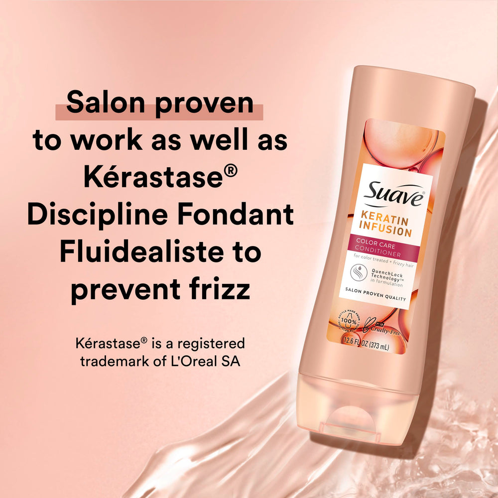 Suave 2-piece set packaging; convenient display for color care.