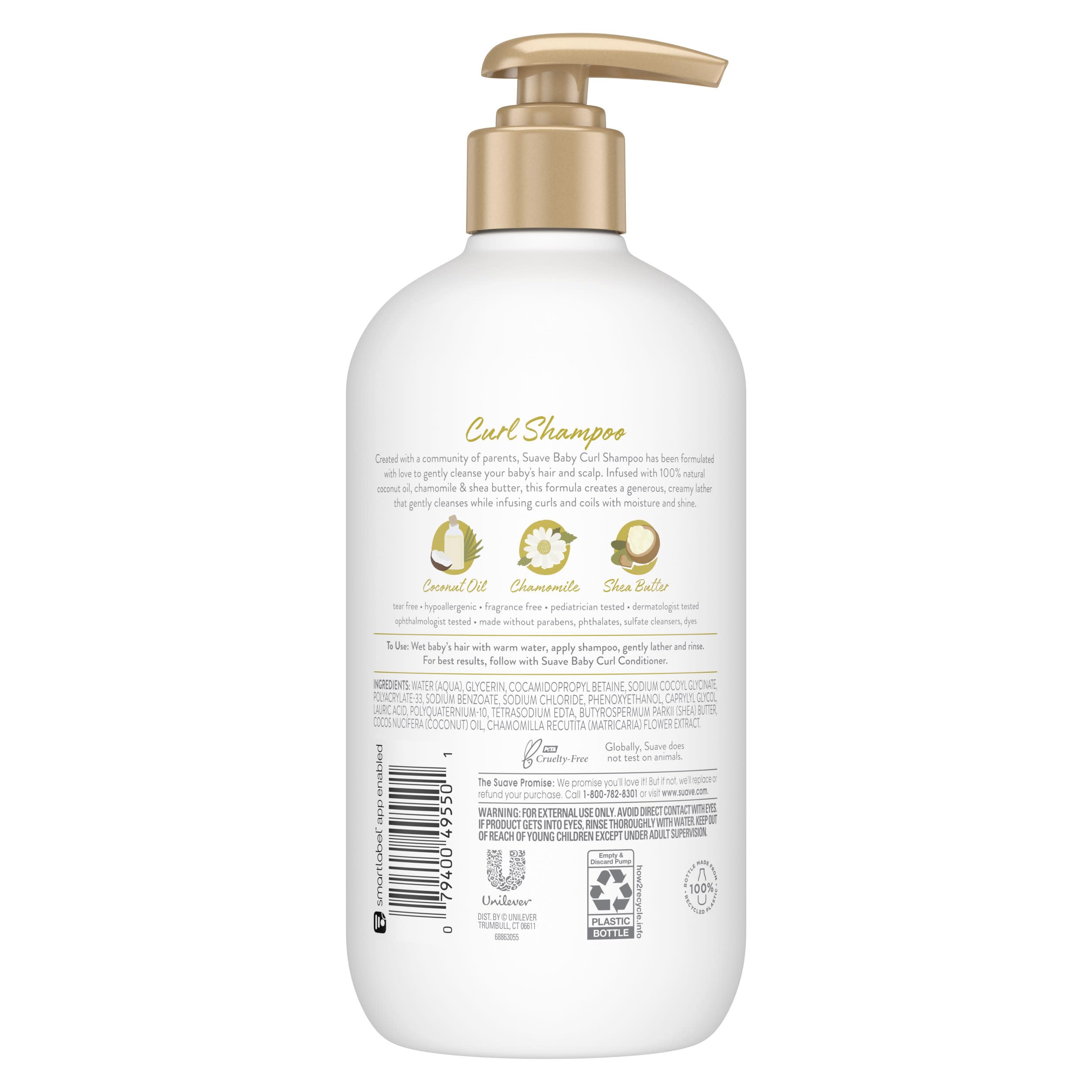 Suave Baby Curl Shampoo no parabens dyes promise safe everyday use
