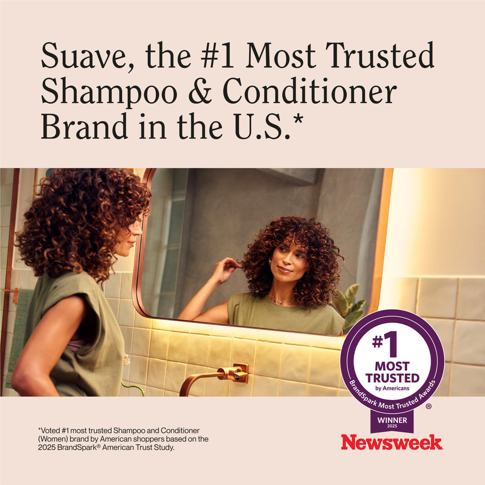 Suave Bamboo and Hibiscus conditioner packaging box.