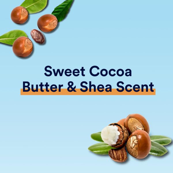 Suave Cocoa Shea Butter Deodorant goes on invisible and leaves no residue on skin.