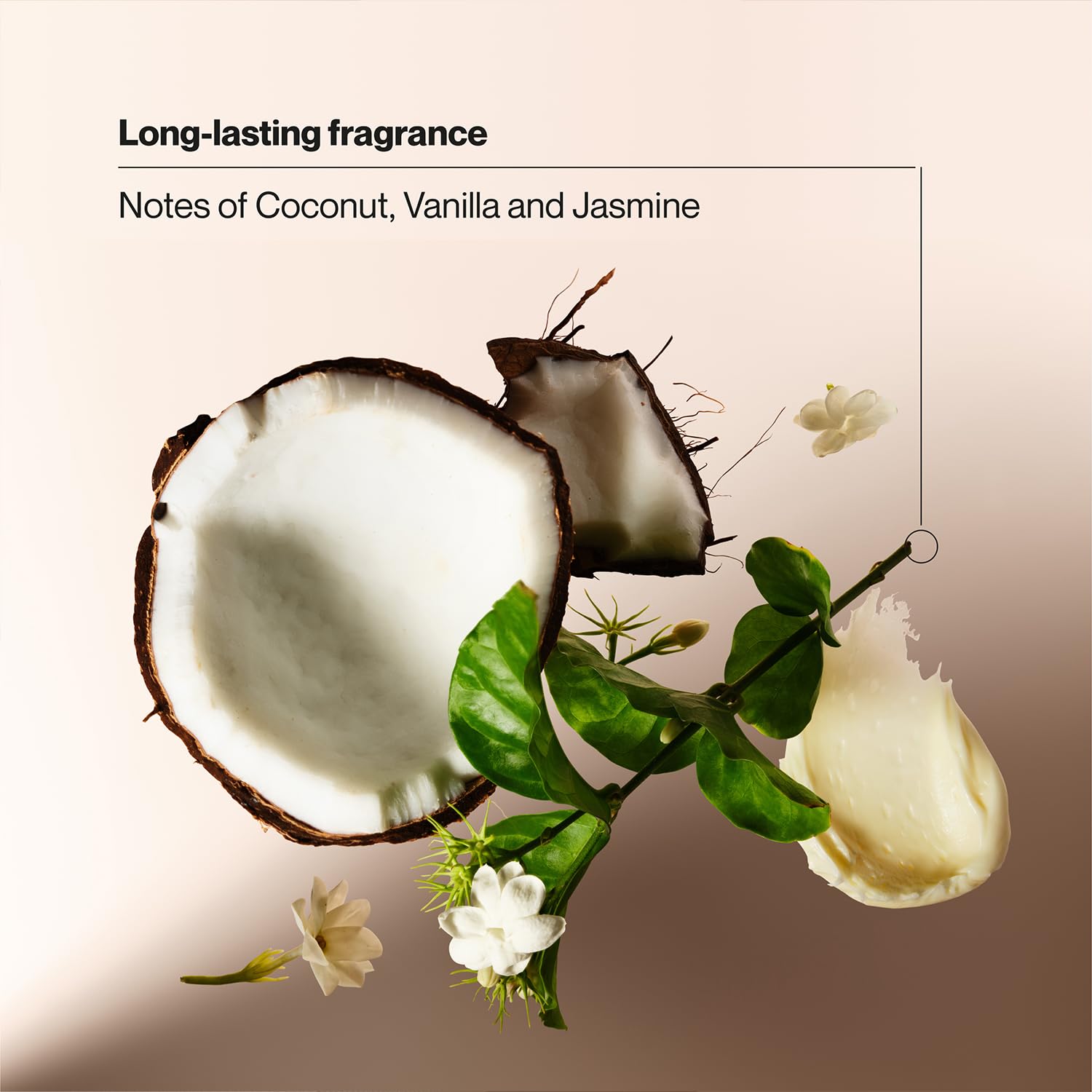 Side view of Suave Coconut Kiss stick during application