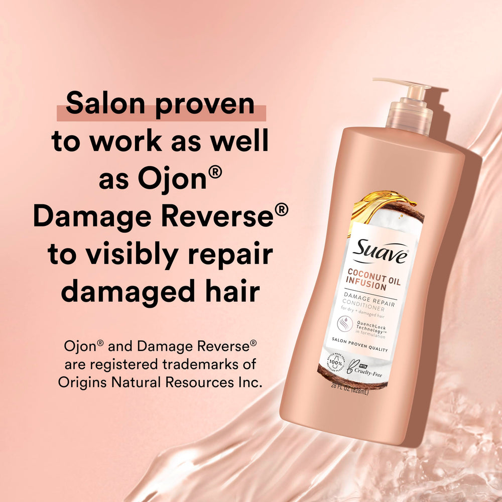 Label close-up emphasizes coconut oil infusion and gentle formula
