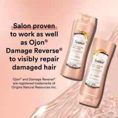 Suave Coconut Oil Infusion Conditioner bottle promotes detangling and softness.