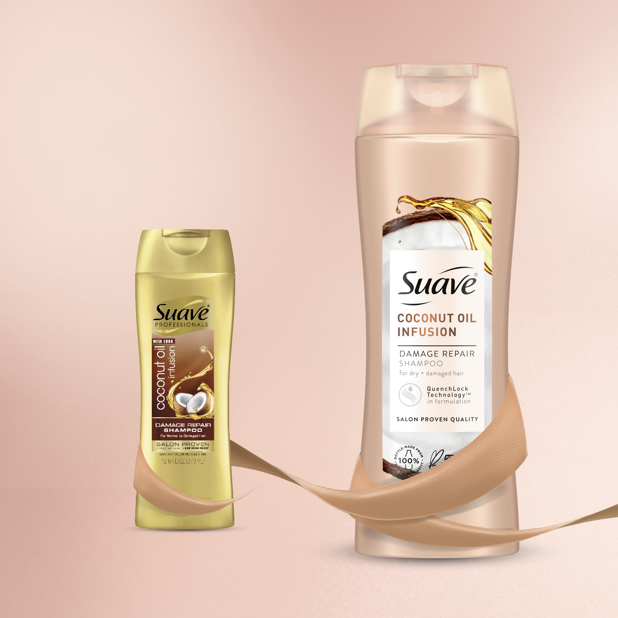 Suave Coconut Oil Infusion two-piece set ready for hydrated, frizz-free mornings.
