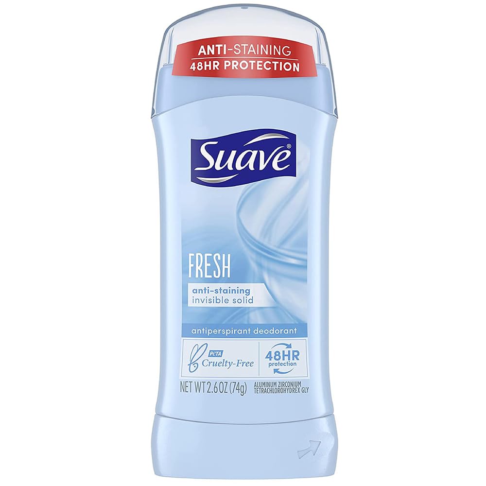 Suave deodorant 2-pack front view showing two sticks for daily use and portability
