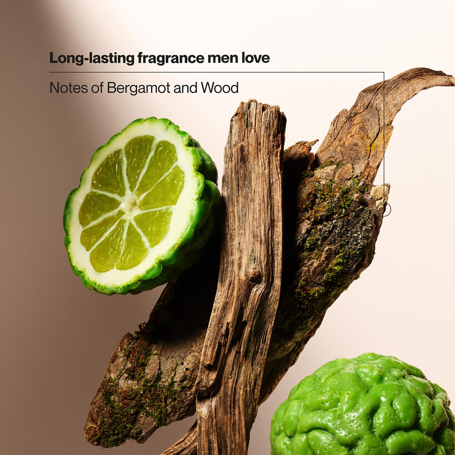 Deodorant application close-up demonstrates clear glide and freshness.