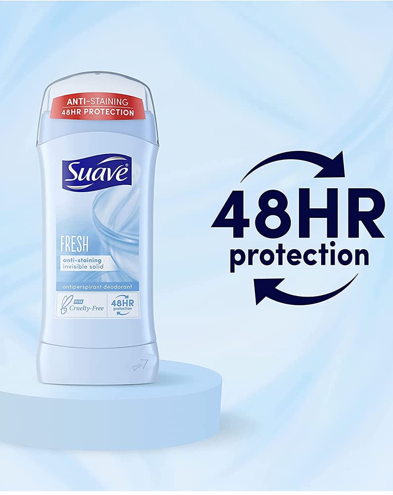 Twist-up action of Suave deodorant for quick, mess-free use