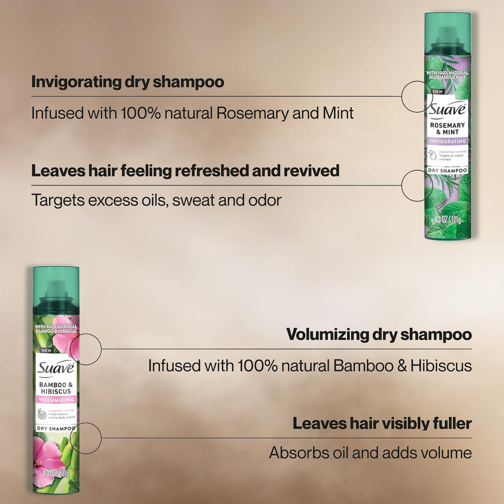 Suave rosemary mint spray application ideal for on-the-go freshness