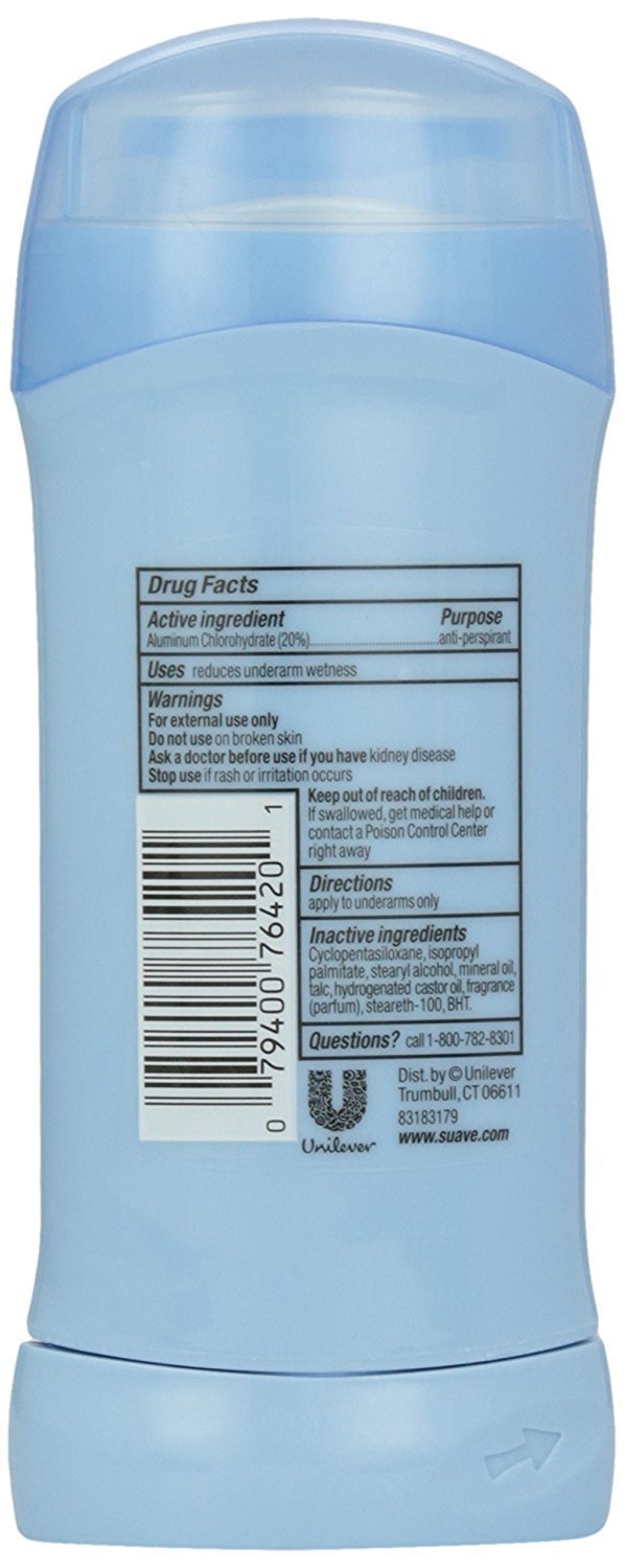 Suave Fresh Invisible Solid Deodorant in use, delivering lightweight moisture protection.