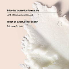 Illustration of Suave invisible formula demonstrating anti-staining protection.