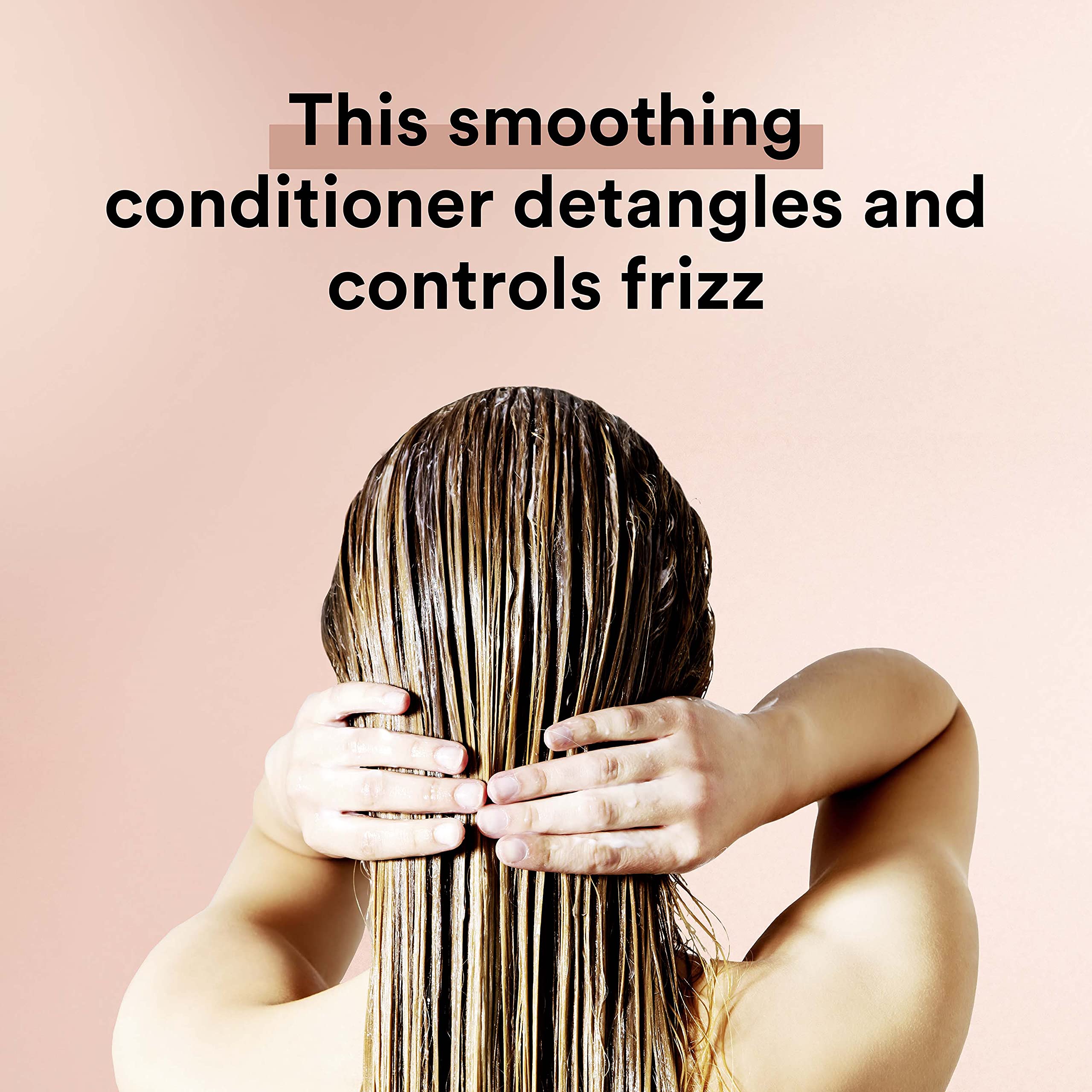 Detangling with Suave Keratin Infusion Conditioner for effortless styling.