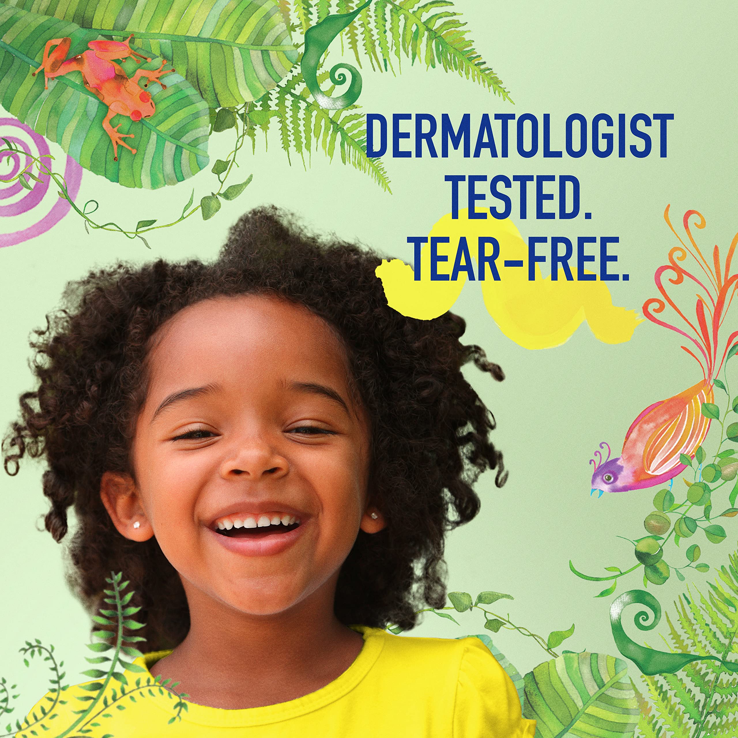 Dermatologist-tested badge on Suave Kids Naturals packaging
