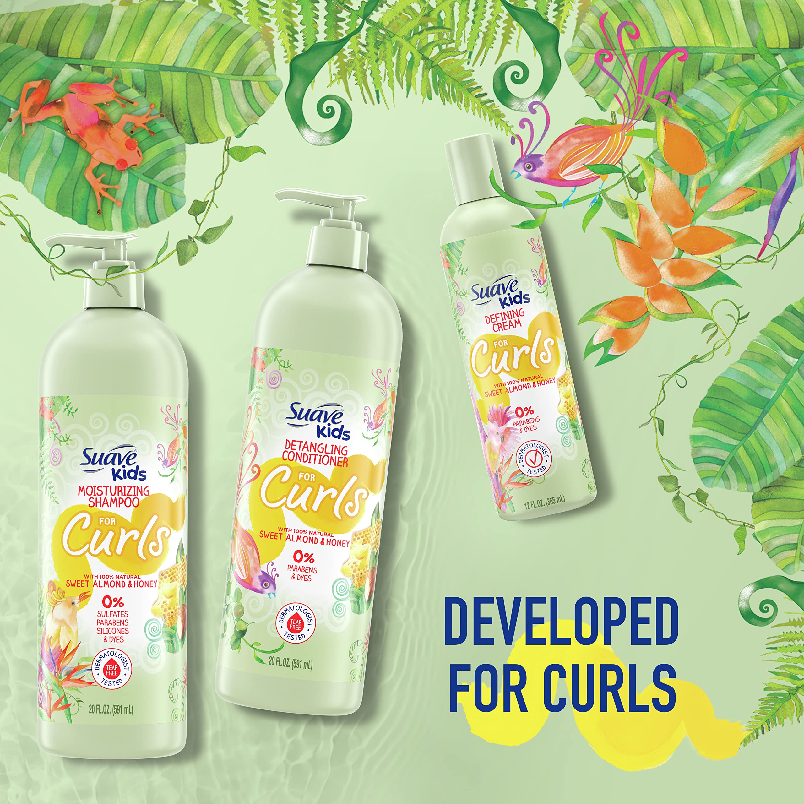 No sulfates or dyes in this formula for daily cleansing