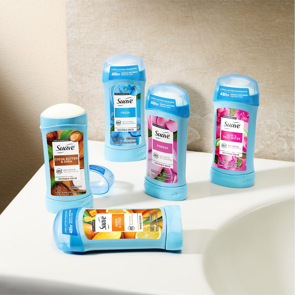 Suave long-lasting fragrance for all-day freshness.
