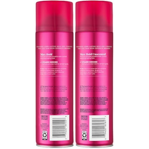 Suave Max Hold Cruelty-Free by PETA, noted for ethical styling.