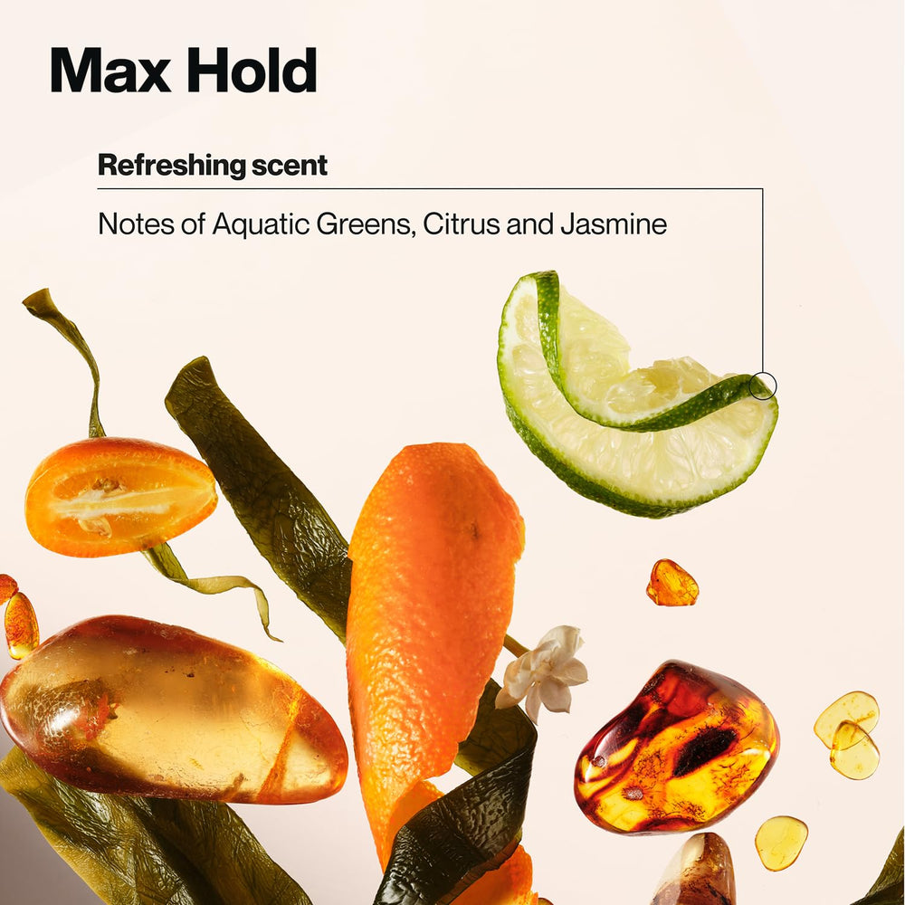 Suave Max Hold frizz-control spray smooths flyaways effortlessly.