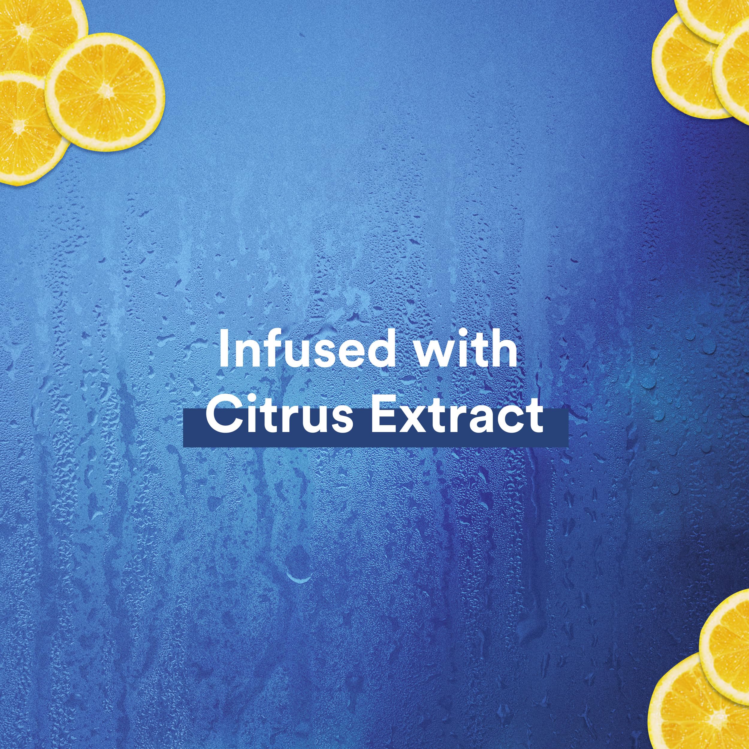 Travel-size Suave Men Citrus Rush bottles for trips and gym routines.