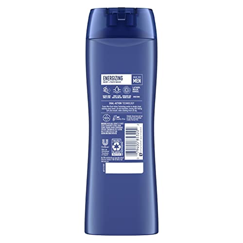 Suave Men Sport pouring action showing quick lather after workout.