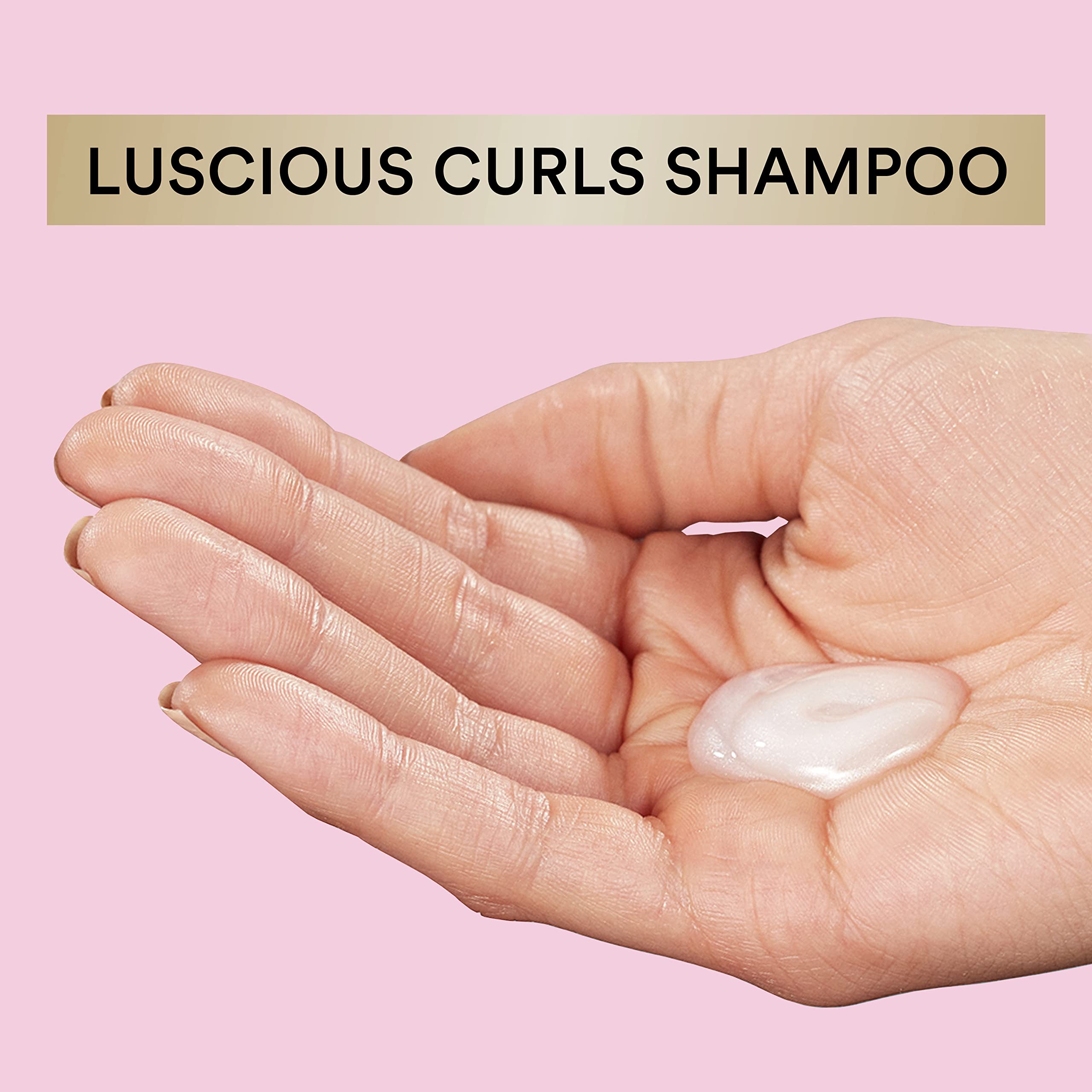 Defined curls after using Suave Pink Luscious Curls Shampoo.