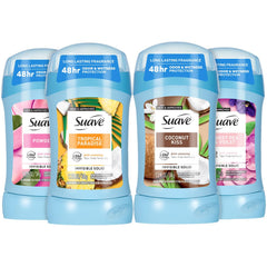 Suave Powder deodorant stick for daily invisible protection.