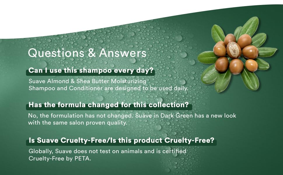 Clean product shot emphasizing paraben-free design from Suave