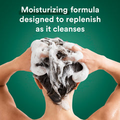 Rich foam from Suave almond and shea butter shampoo for dry hair